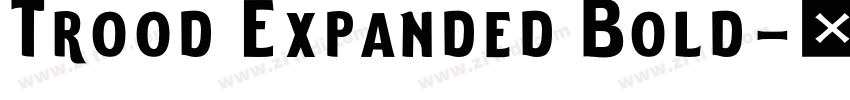 Trood Expanded Bold字体转换